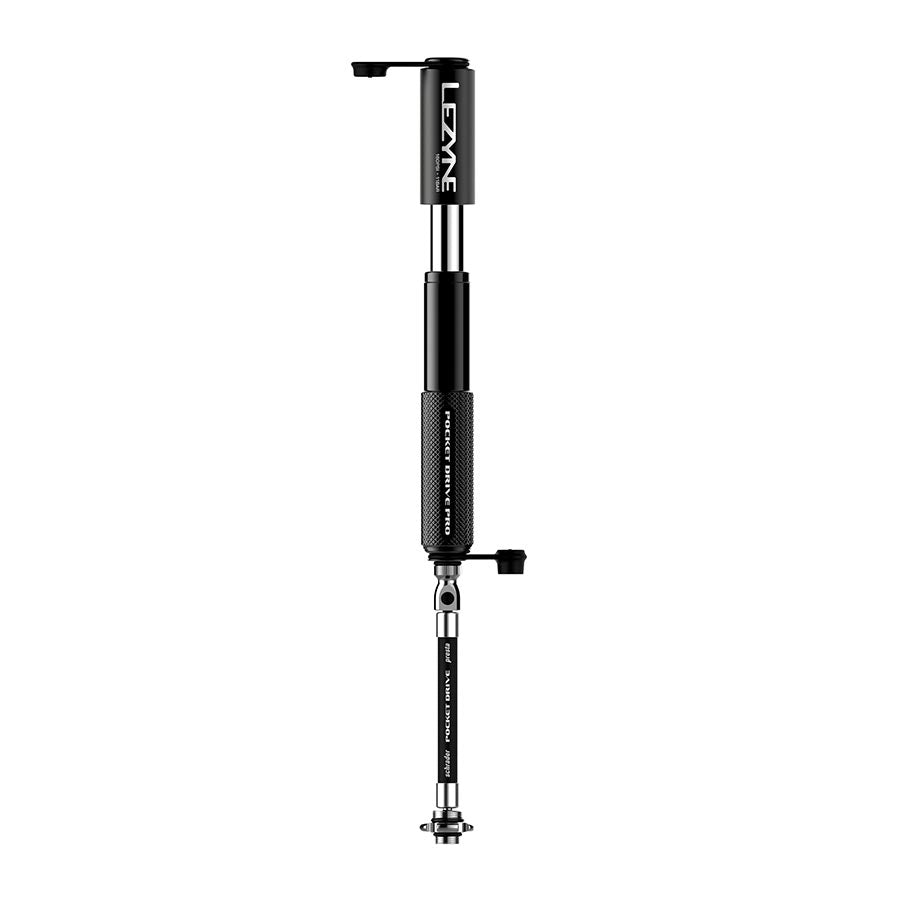 Lezyne, Pocket Drive Pro HV, Pump, 140mm, 160psi, ABS flip chuck, Black