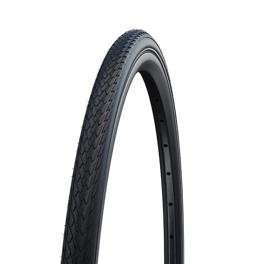 Schwalbe Marathon Tire - 700 x 32C (32-622), Black w/Reflective Strip, GreenGuard, Addix Eco, Wire-