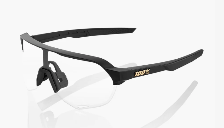 100% S2 - Matte Black - Soft Gold Mirror Lens