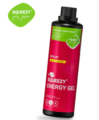 Squeezy Liquid Energy Gel 500ML- Refiller- Cola/Caffeine