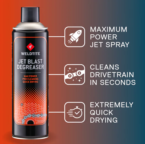 Weldtite Jet Blast Degreaser, Aerosol Spray, 500ml
