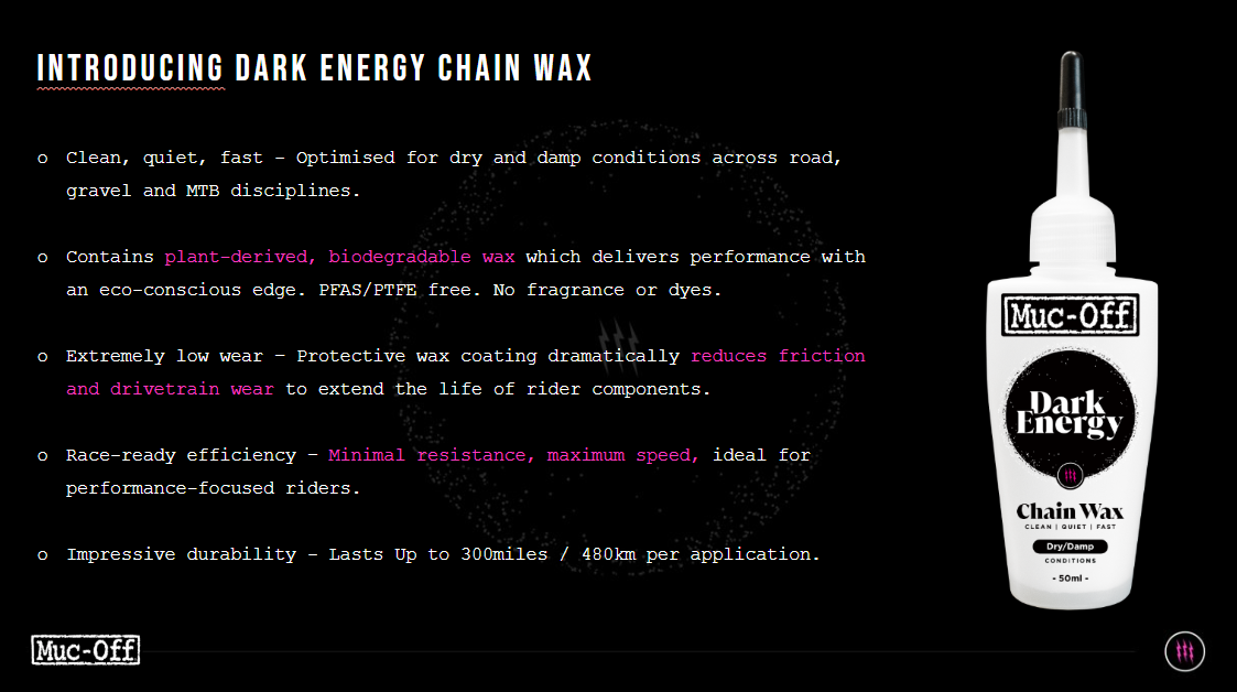 Muc-Off Dark Energy Chain Wax - 50ml