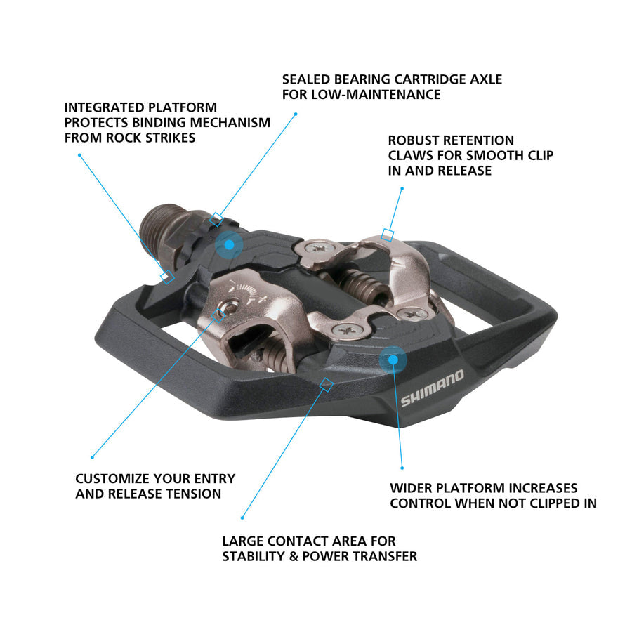 Shimano PEDAL, PD-ME700, SPD, W/CLEAT (SM-SH51)