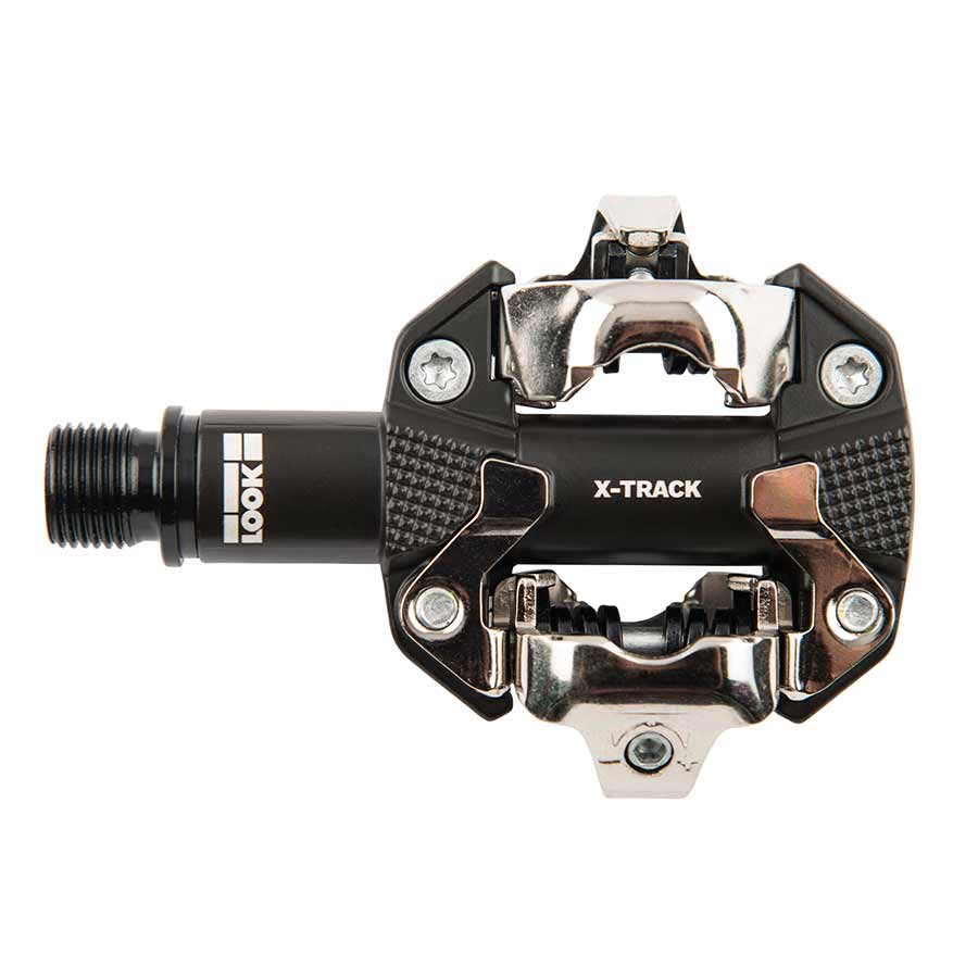 Look X-Track MTB Clipless Pedals - Aluminum Body, Cr-Mo Axle, 9/16'', Black