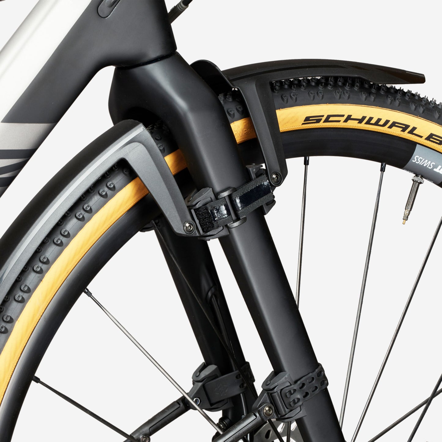 SKS Speedrocker XL Gravel Fender Set, Clip-on, Black