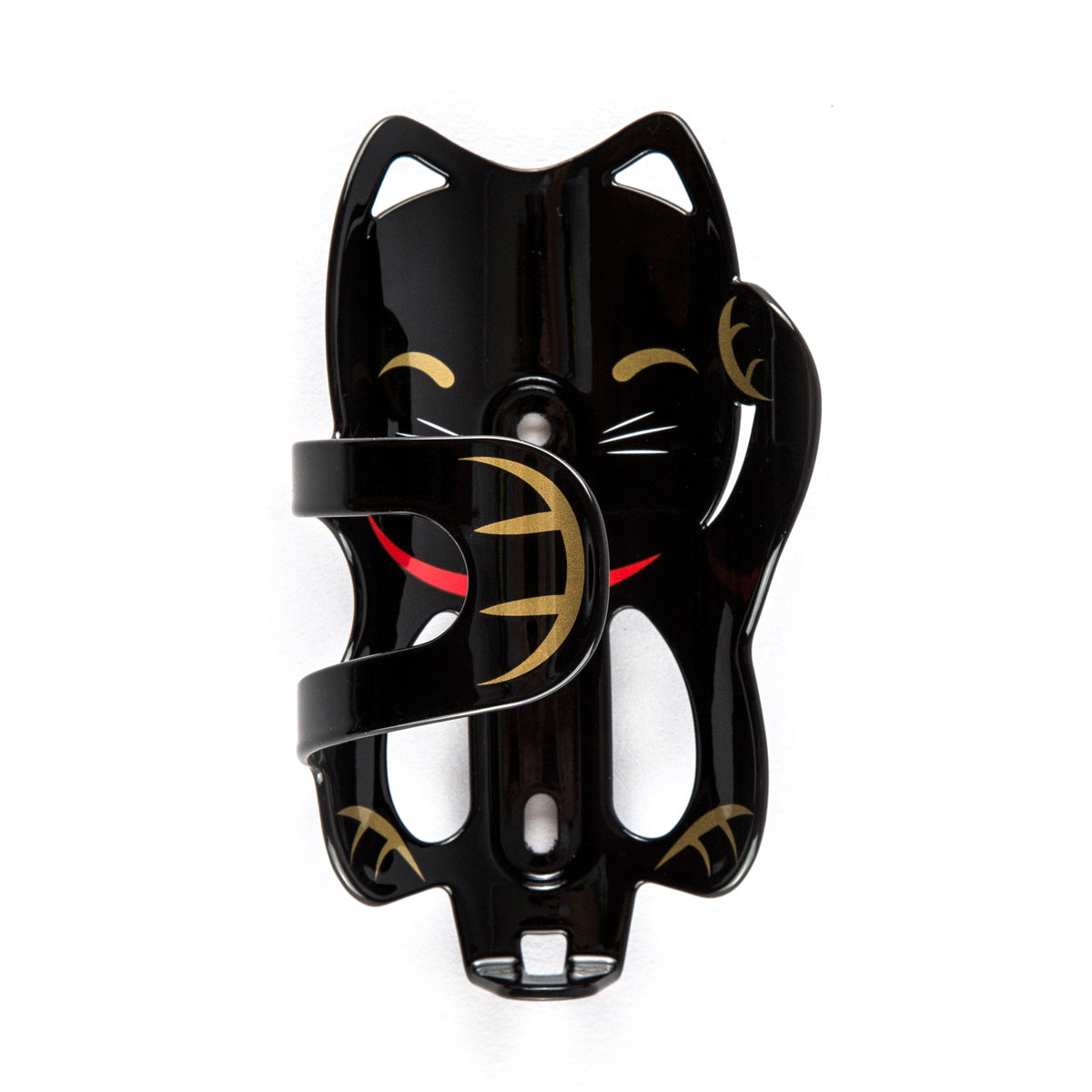 Portland Design Works Lucky Cat Water Bottle Cage: Black Cat