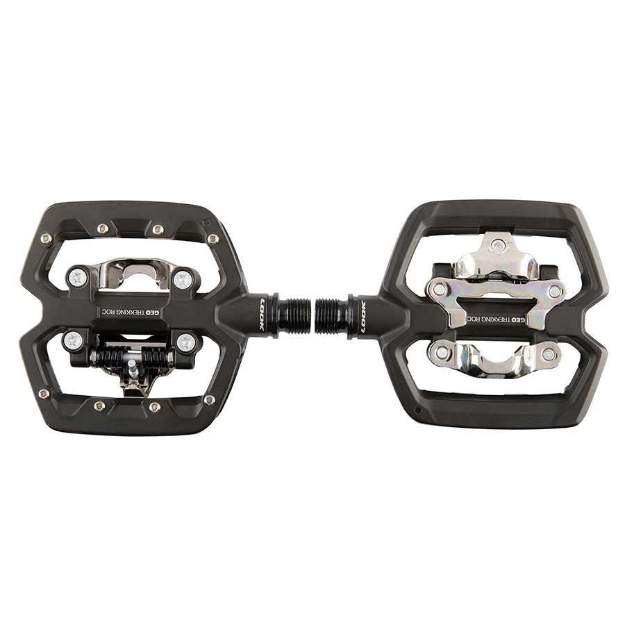 Look GEO TREKKING ROC Dual Platform Pedals - Alloy, Spindle: Cr-Mo, 9/16'', Black