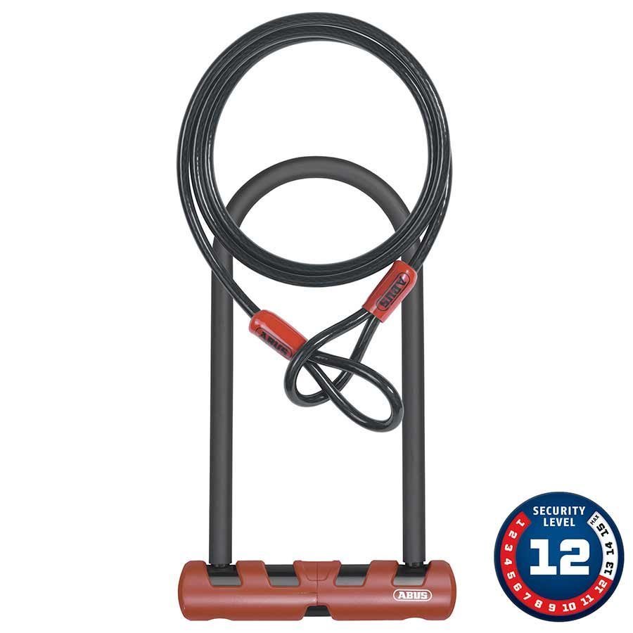 Abus Ultimate 420 Lock + Loop Cable (160mm x 230mm), (10mm x 4' Cable)