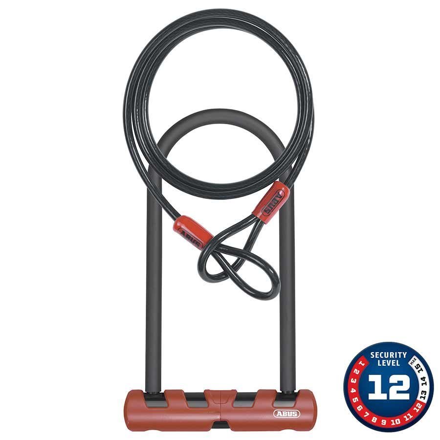 Abus Ultimate 420 Lock + Loop Cable (160mm x 230mm), (10mm x 4' Cable)