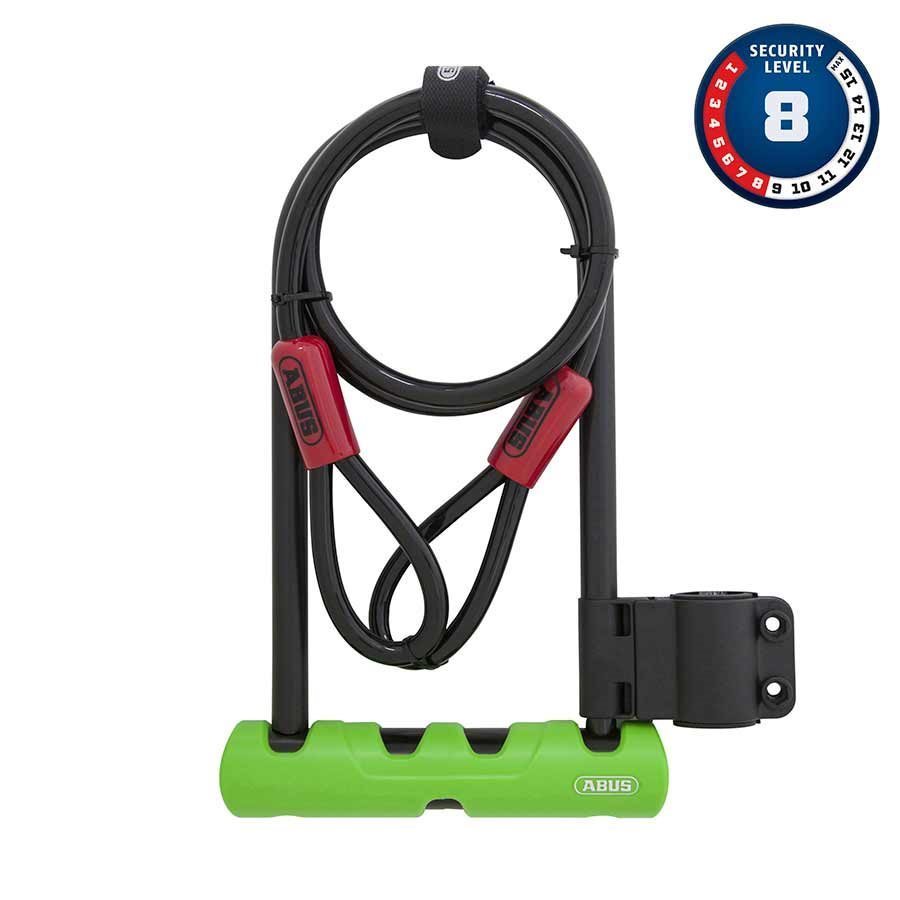 Abus Ultra 410 Lock + Loop Cable (12mm x 170mm x 230mm), (10mm x 120cm cable)