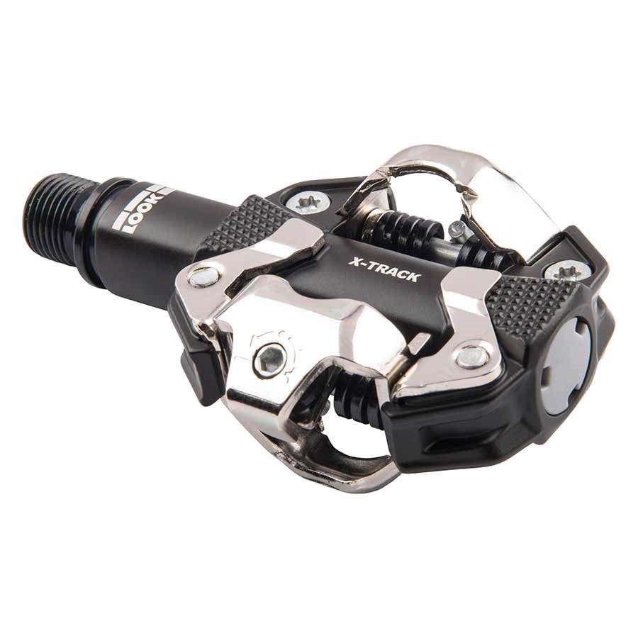 Look X-Track MTB Clipless Pedals - Aluminum Body, Cr-Mo Axle, 9/16'', Black