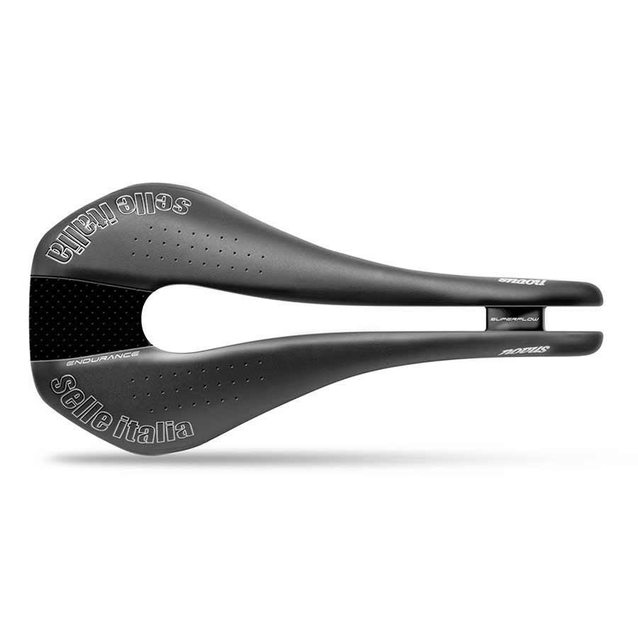 Selle Italia Novus SuperFlow Endurance TM L Saddle - 282 x 149mm, Men, 310g, Black