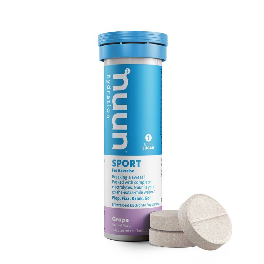 Nuun, Sport Electrolytes Drink Mix, Grape (10 tablets per tube)