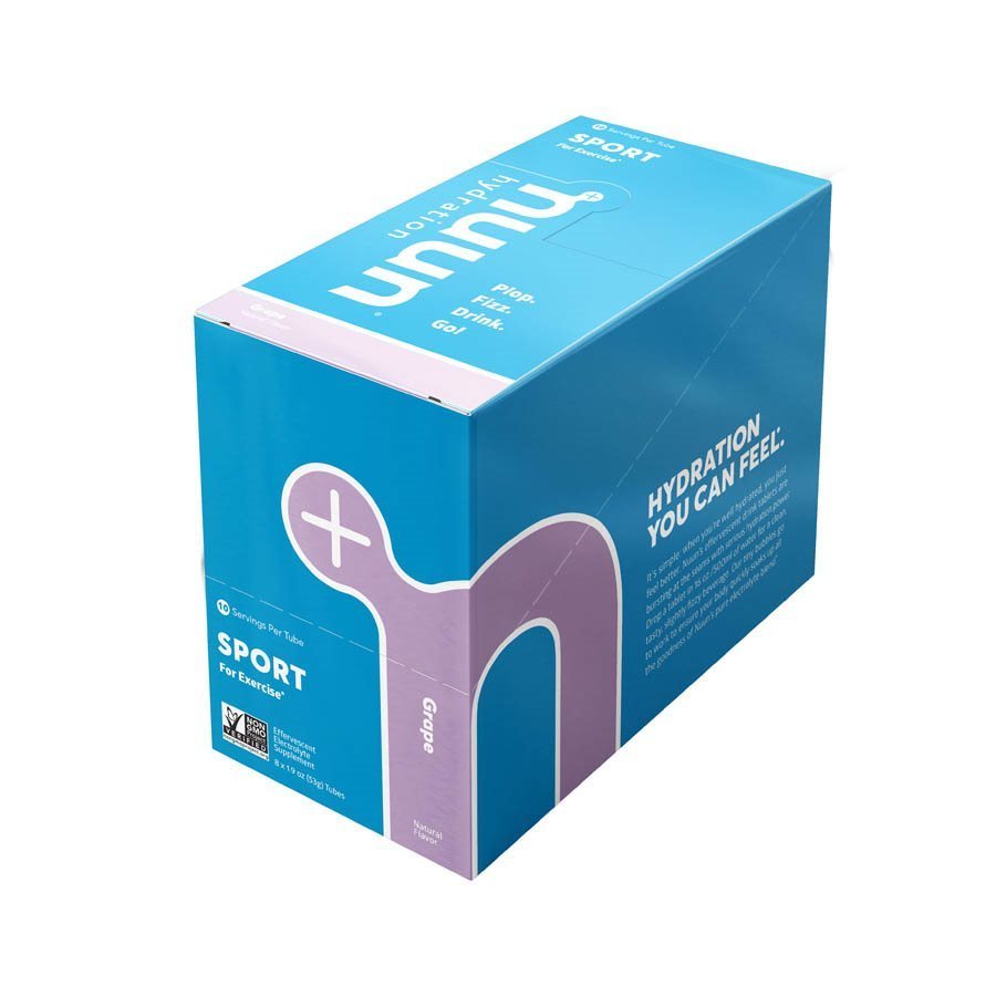 Nuun, Sport Electrolytes Drink Mix, Grape (10 tablets per tube)