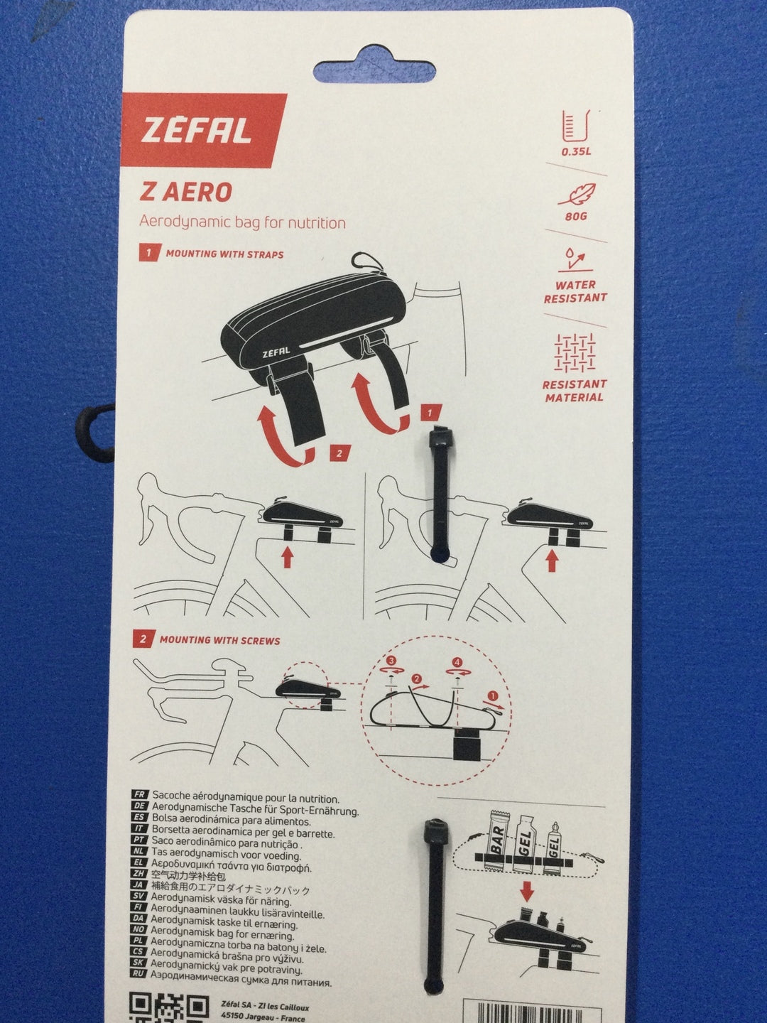 Zefal Z Aero Top Tube Bags - 0.4L, Black