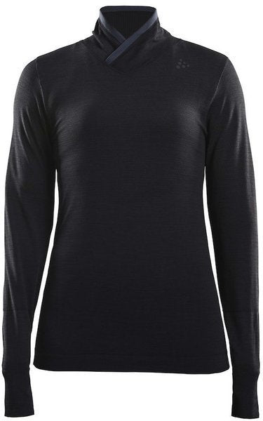 CRAFT FUSEKNIT COMFORT WRAP LS Women BLACK L