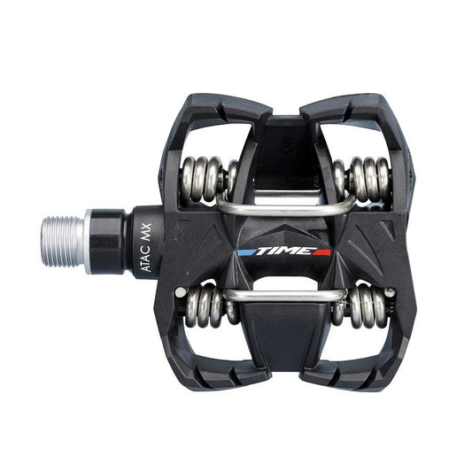TIME ATAC MX 6 Pedals - Body: Composite, Spindle: Steel, 9/16'', Grey, Pair