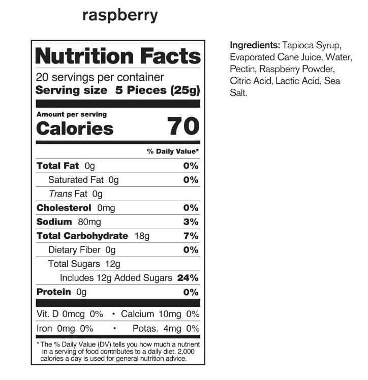 Skratch Labs :: Sport Energy Chews - Raspberry, Sold as Single