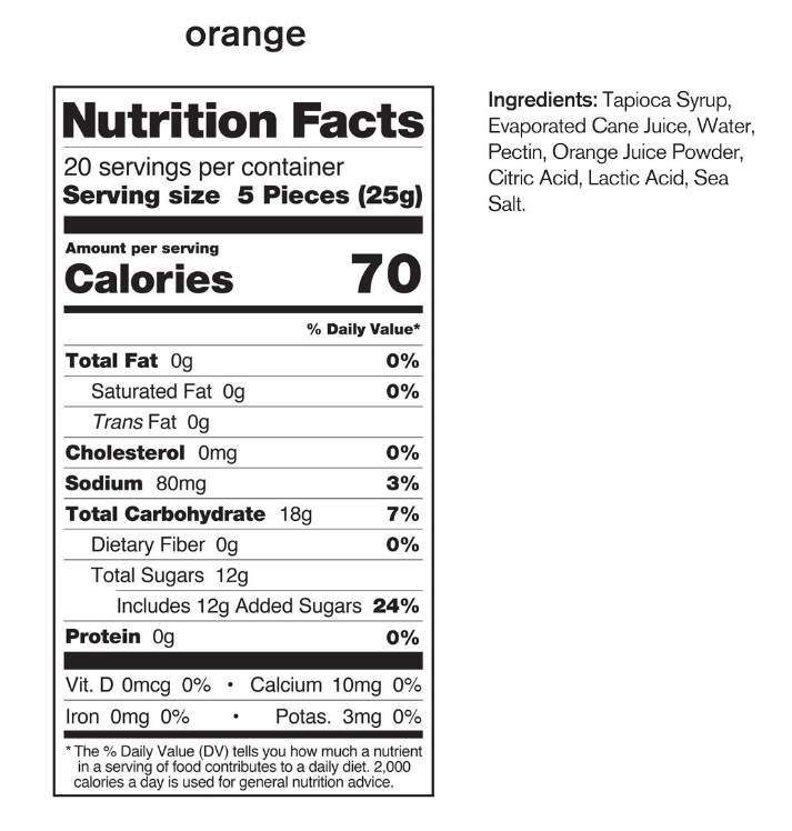 Skratch Labs :: Sport Energy Chews - Orange, Sold as Single