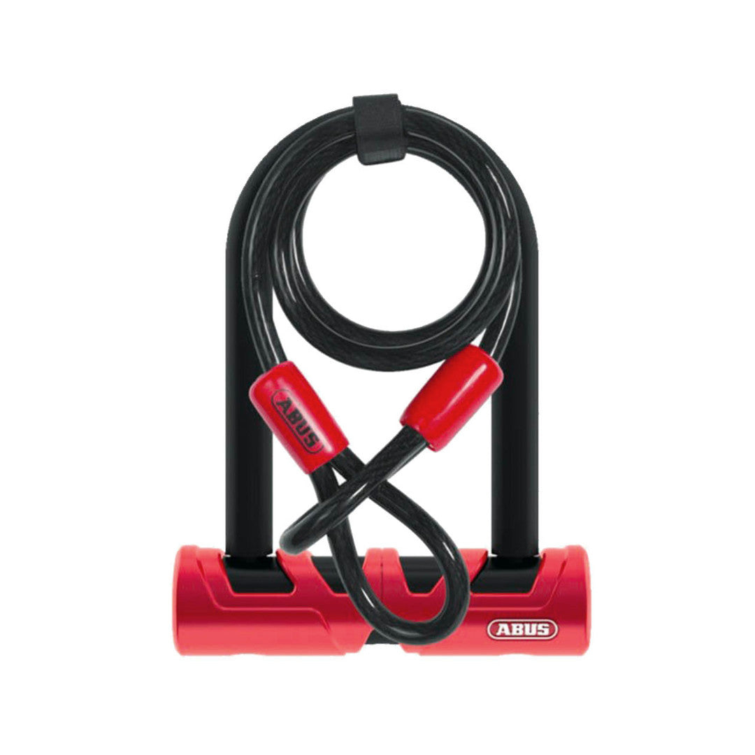 Abus, Ultimate 420 Mini + Cable, 140mmx80mm, Red