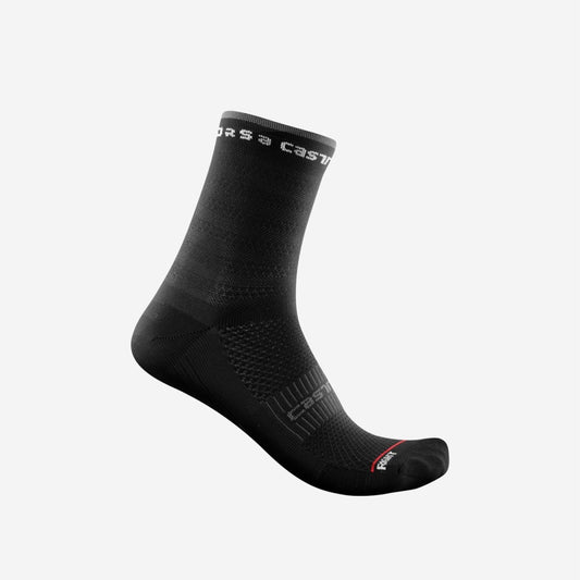 Castelli Rosso Corsa 11 Women's Sock -- Black  Sm/Med