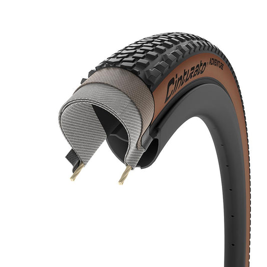 Pirelli, Cinturato Adventure, Gravel Tire, 700x45C, Tanwall