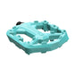 crankbrothers, STAMP 0, Platform Pedals, Body: Composite, Spindle: Cr-Mo/Steel, 9/16'', Turquoise, Small, Pair