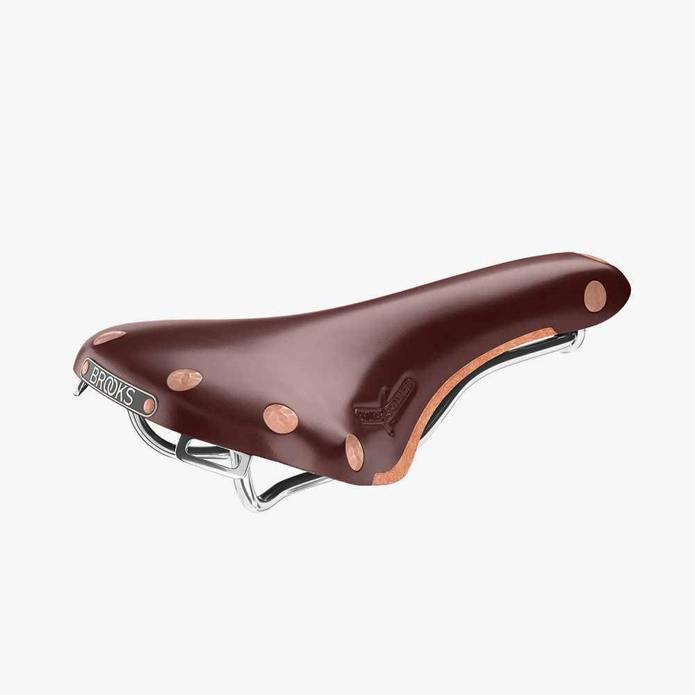 Brooks Swift Men's Saddle - Honey/Chrome Steel.