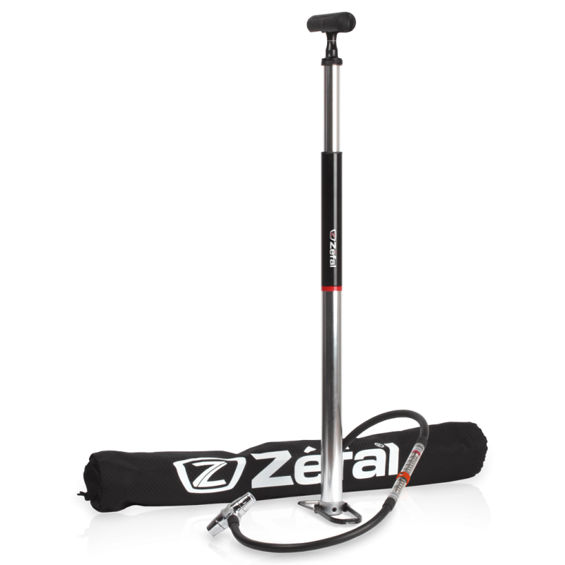 Zefal Profil Travel Floor Pump Z-twin - 145psi, Silver