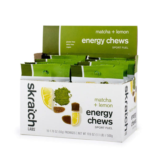 Skratch Energy Chews Sport Fuel, Lemon + Green Tea, 50g, 10-Pack- Sold as Single