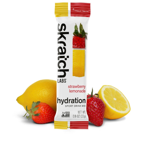 Skratch Labs :: Sport Hydration Drink Mix - Strawberry Lemonade, Individual serving (22g)