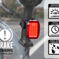 NiteRider VMax+ 180 ALTO Rechargeable Rear Tail Light (w/ Brake Sensing Technology)