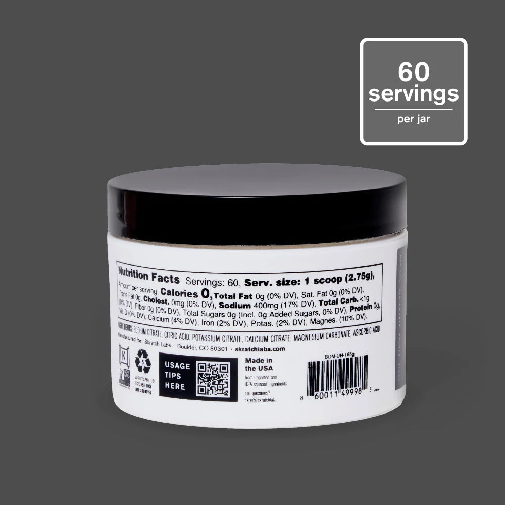Skratch Labs - Booster: Unflavoured Hydration, 165g (60 servings)
