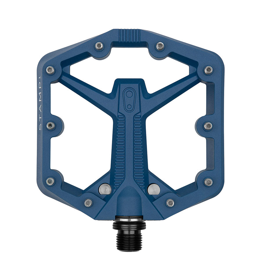 crankbrothers, STAMP 1, Platform Pedals, Body: Composite, Spindle: Cr-Mo, 9/16 - Large - 114mm x 111mm