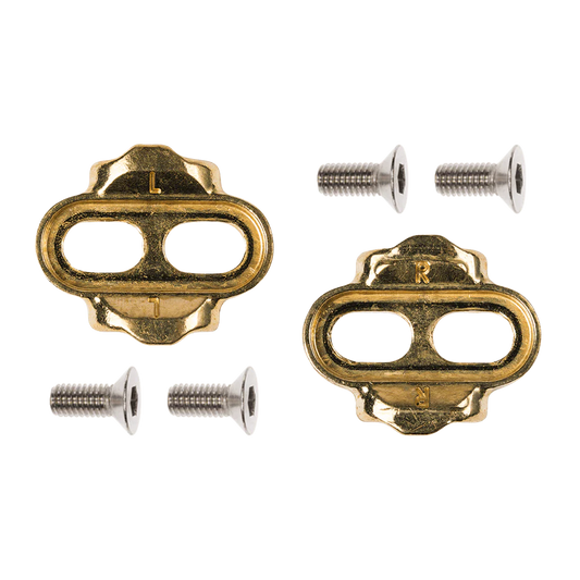 crankbrothers, Standard Release Cleat, Cleats, Compatibility: crankbrothers SPD, Float: 6°, Gold, Pair