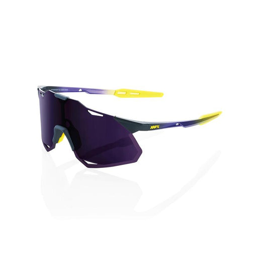 100% Hypercraft XS Sunglasses, Matte Metallic Digital Brights frame - Dark Purple lens