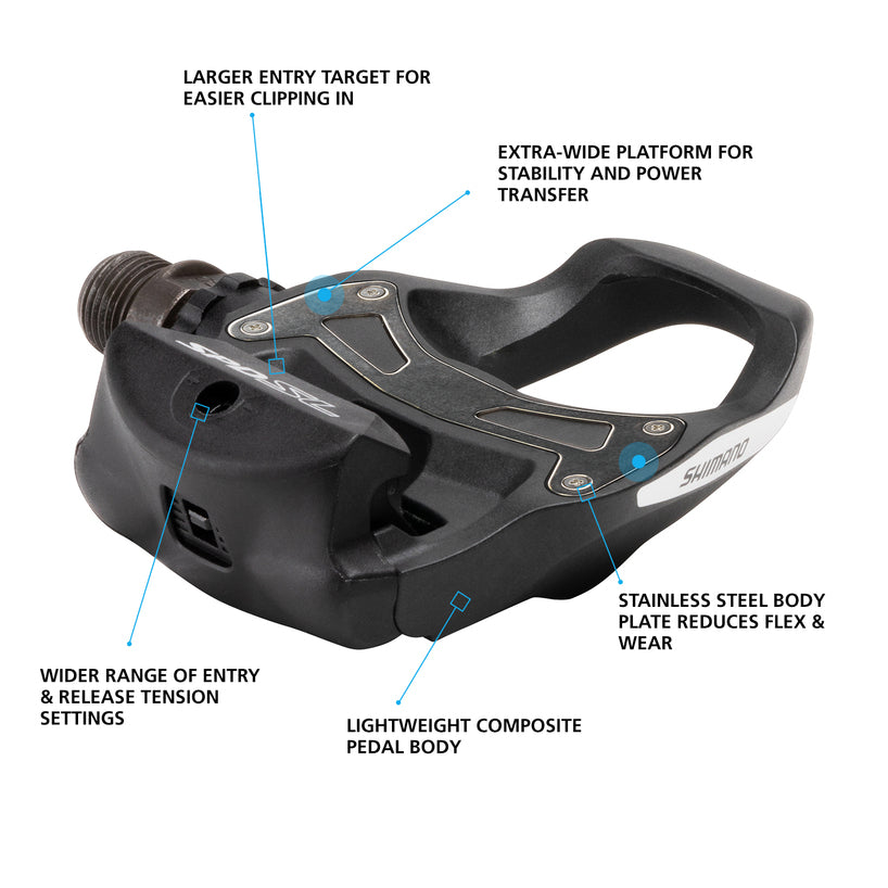 Shimano PD-R550, SPD-SL, W/ CLEAT (SM-SH11), BLACK Pedal