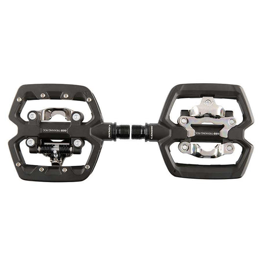 Look GEO TREKKING ROC Dual Platform Pedals - Alloy, Spindle: Cr-Mo, 9/16'', Black