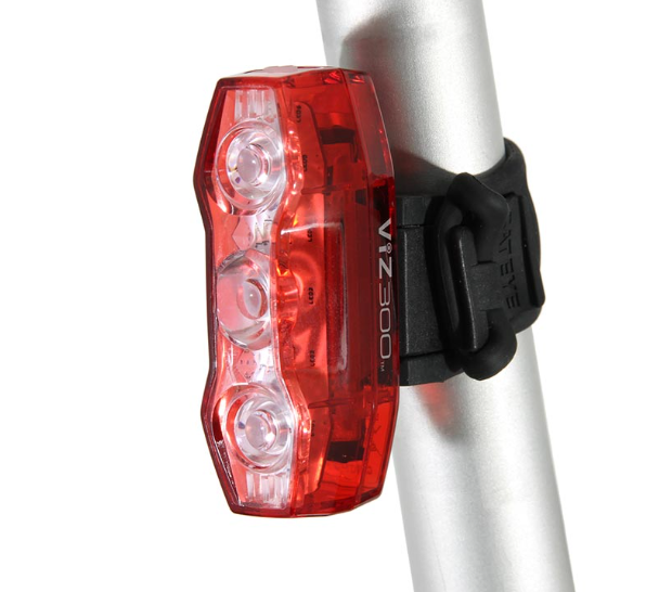 CatEye, ViZ300, Light, Rear, Red