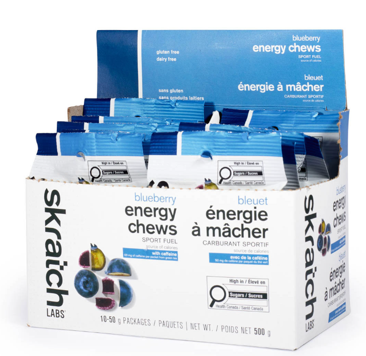 Skratch Labs :: Sport Fuel Energy Chews - Blueberry with Caffeine, Sold as Single