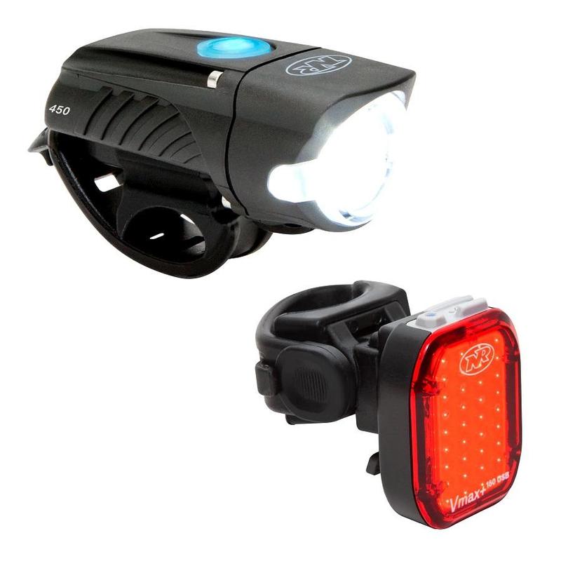 NiteRider Rechargeable LED Light Combo, Swift 450 & VMax+ 180