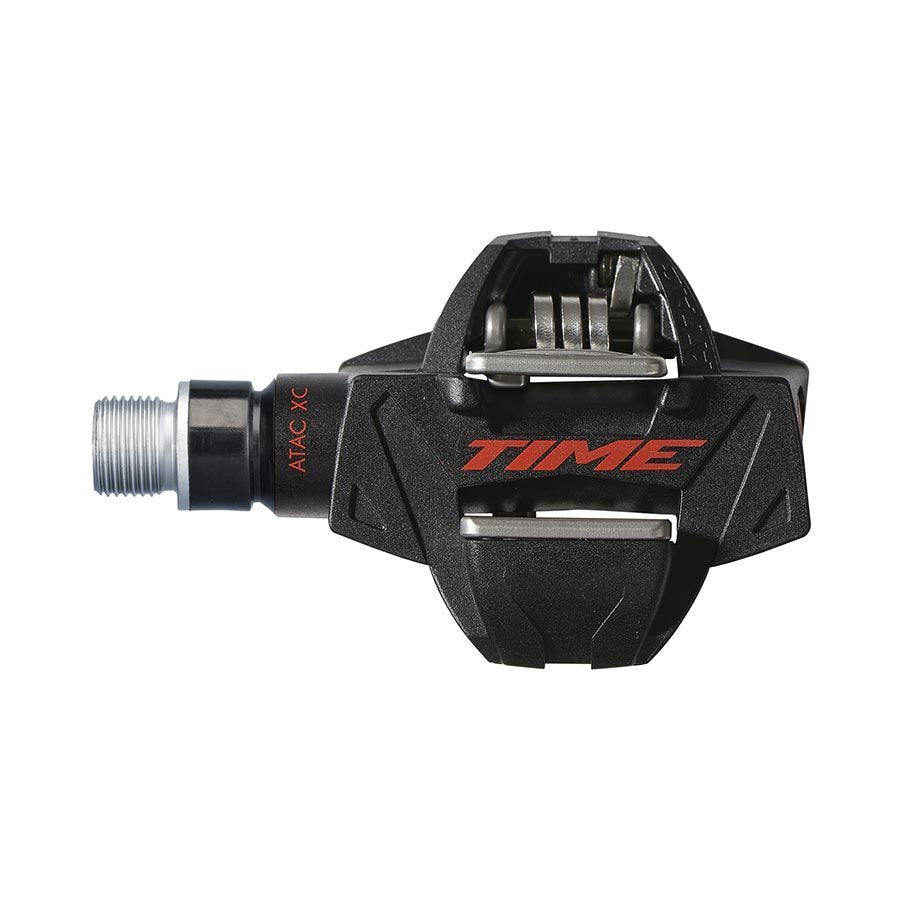TIME ATAC XC 8 Pedals - Carbon, Spindle: Steel, 9/16'', Black/Red