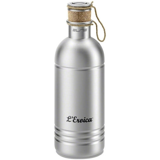 Elite Eroica Vintage Alloy bottle, 74mm, 600mL, satin alu