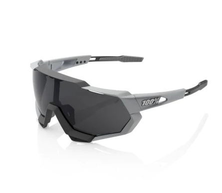 100% Speedtrap - Soft tact Stone Grey - Smoke Lens