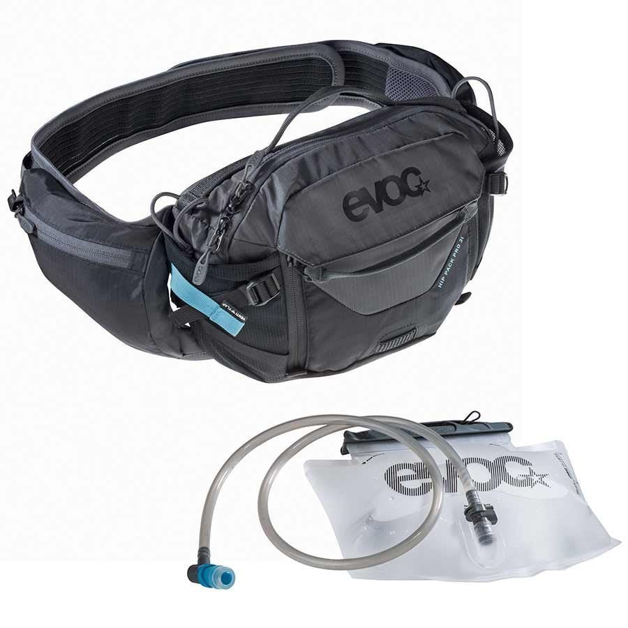 EVOC Hip Pack Pro Hydration Bag - Volume: 3L, Bladder: Included (1.5L), Black/Carbon Grey