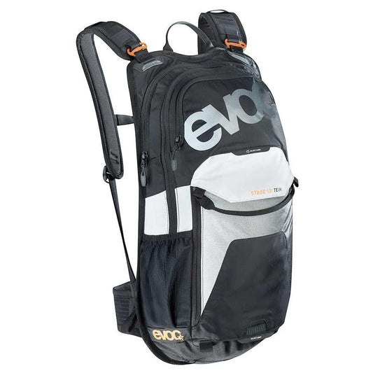 EVOC Stage 12 Hydration Bag - Volume: 12L, , Black/White/Neon Orange-Bladder: Not included