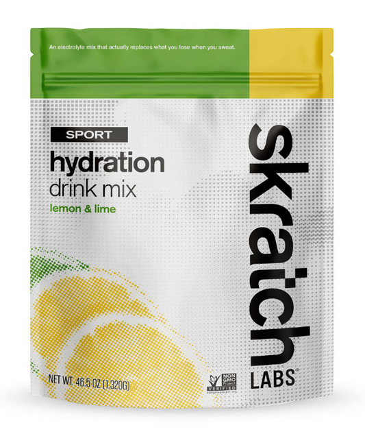 Skratch Labs :: Sport Hydration Drink Mix - Lemon and Lime, 1320g/60-Serving, Resealable Pouch