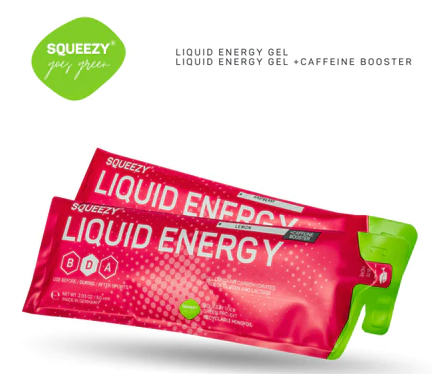 Squeezy Liquid Energy Gel - Lemon/Caffeine - Single