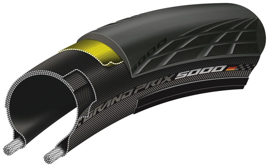 CONTINENTAL GRAND PRIX 5000 700 X 25 BLACK BLACKCHILI