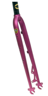 SOMA STRAIGHT BLADE CRMO CYCLO-CROSS FORK, DISC MATTE PURPLE FOR DOUBLE CROSS --(*)